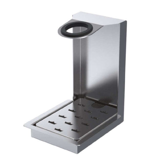 Krowne SGT-100 Krowne Drop-In Soda Gun Holder 4.75"W X 6.25"D Integrated Perforated Drip Tray With Dedicated 1" Drain