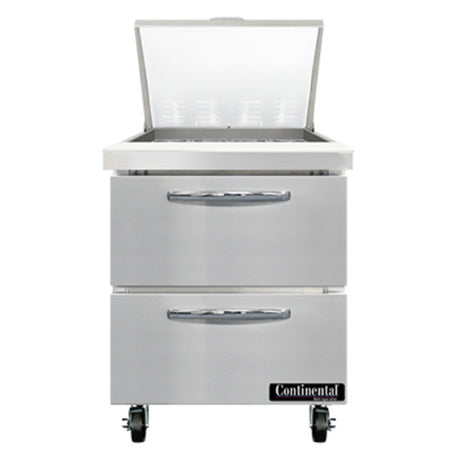 Continental Refrigerator SW27N12M-D Mighty Top Sandwich Unit 27"W 7.4 Cu Ft Capacity