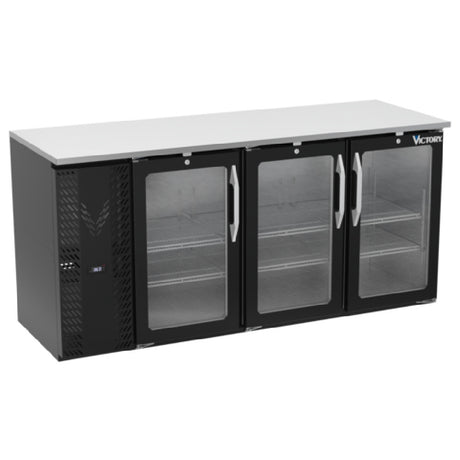 Victory VBBN72HC-FG-B - Back Bar Refrigerator, Food Rated, Three-section