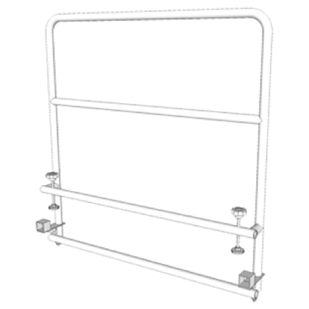 Forbes Industries 4180-4 Guard Rail 4'L X 42"H Round Steel Tube