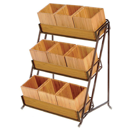 Hubert 88479 - Condiment Organizer, 3-tier, 13" X 9-1/2" X 17-1/2"H