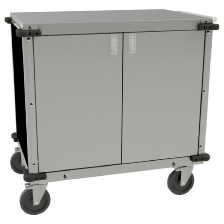 Cadco CC-LUC-L6 Locking Utility Cart Enclosed (1) Adjustable Storage Shelf