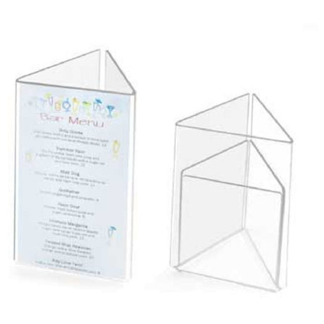 Cal Mil 541 Classic Card Holder Triangle Accommodates Card Size 4" X 6"H