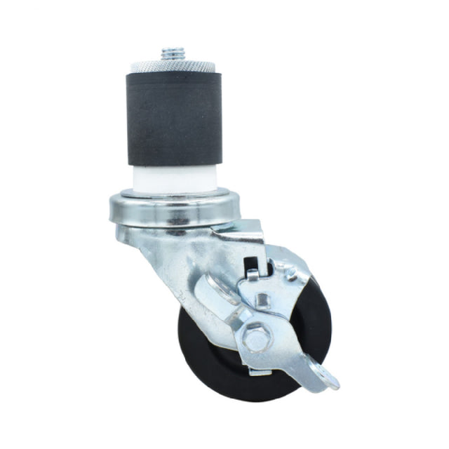 BK Resources 3SBR-4RA-HR-TLB - Swivel Caster, 2" Expanding Stem, 3" Hard Rubber Wheel