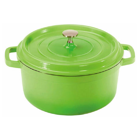 GET Enterprises CA-012-G/BK Heiss™ Induction Dutch Oven 4-1/2 Qt. (5 Qt. Rim Full) 9-1/2" Dia. X 4-1/4"H