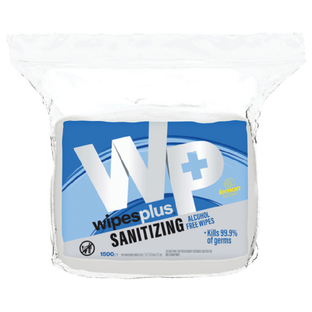 Carlisle 37202 WipesPlus® Hand Sanitizing Alcohol Free Wipes Refill Bag White (400 Wipes Per Bag 4 Bags Per Case)