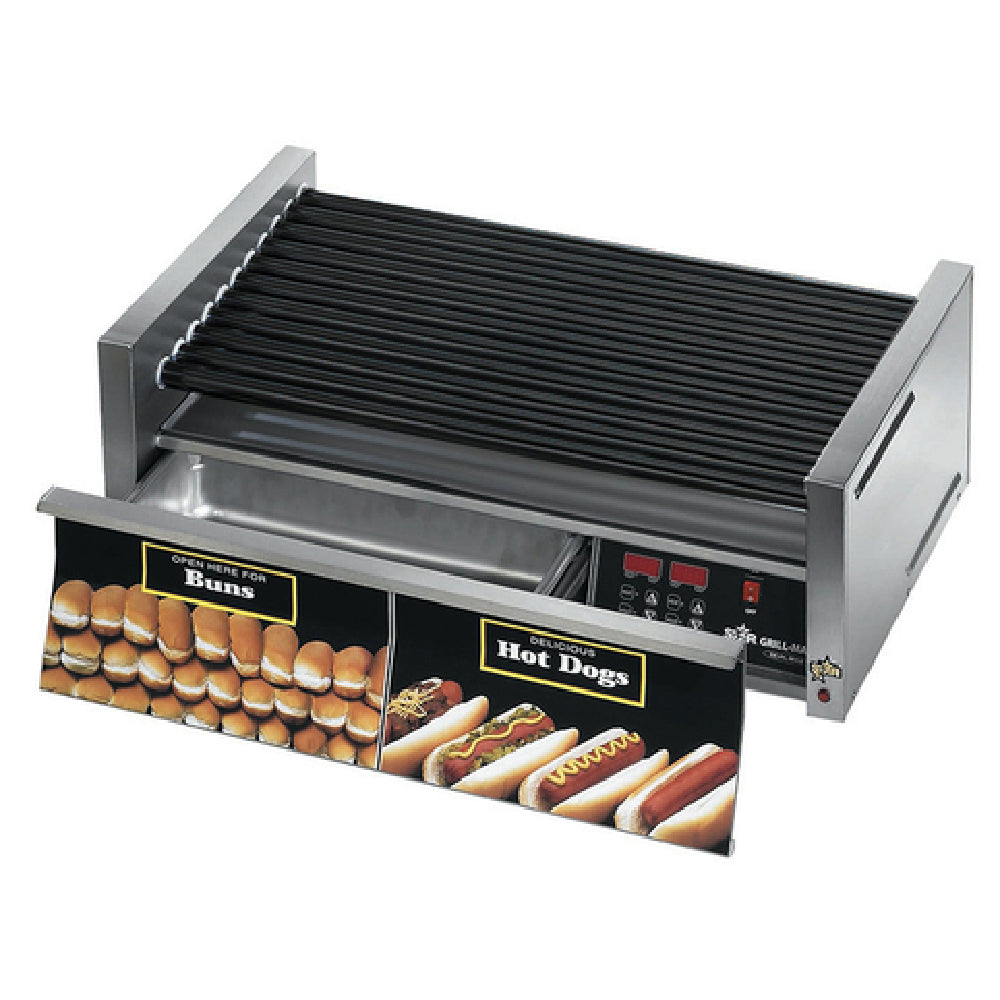 Star 75STBDE_120/60/1 Grill-Max® Hot Dog Grill Roller-type With Integrated Bun Drawer