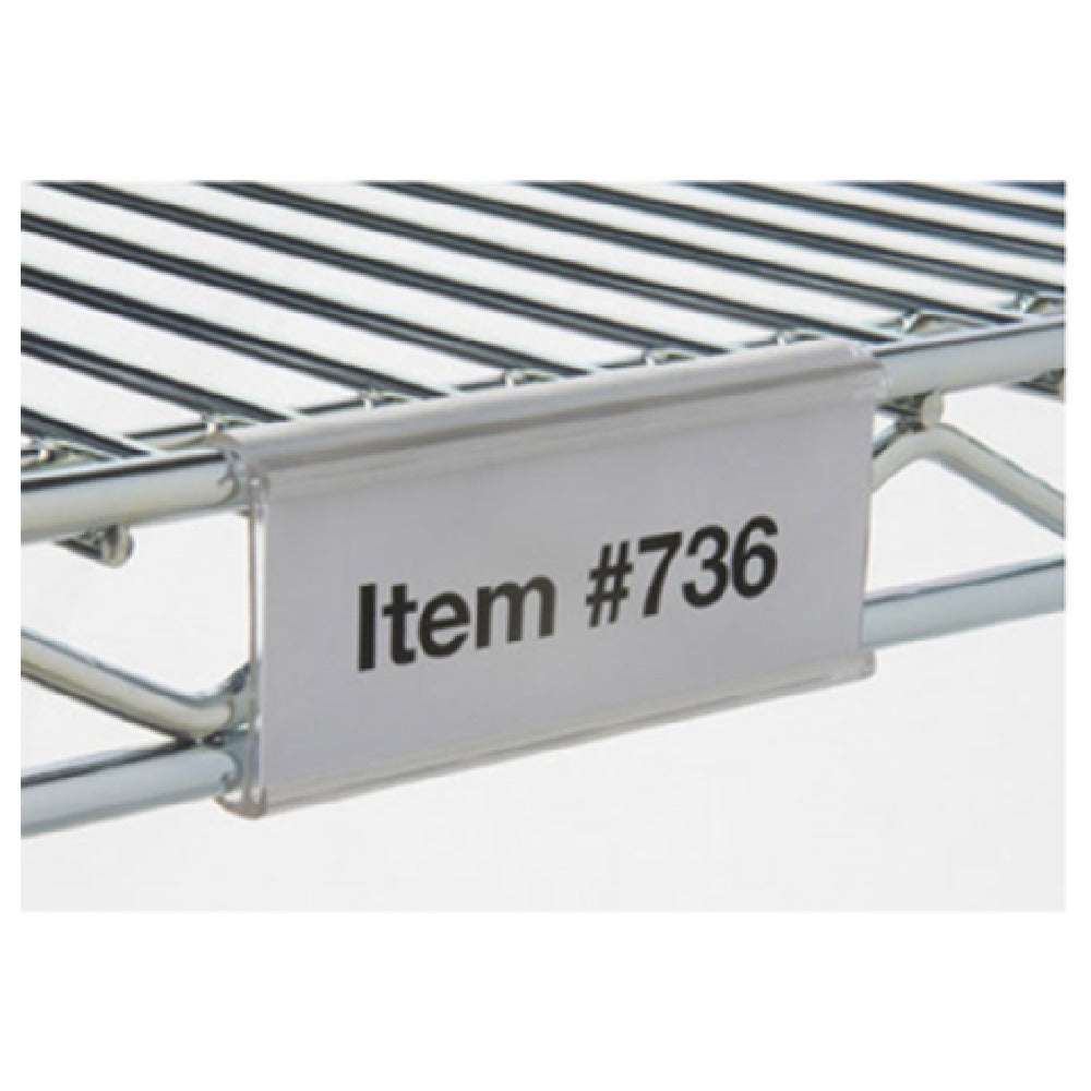 1880 Hospitality FSHELF6CL Focus Foodservice Shelf Label Holder 6"W 1-1/4" Opening