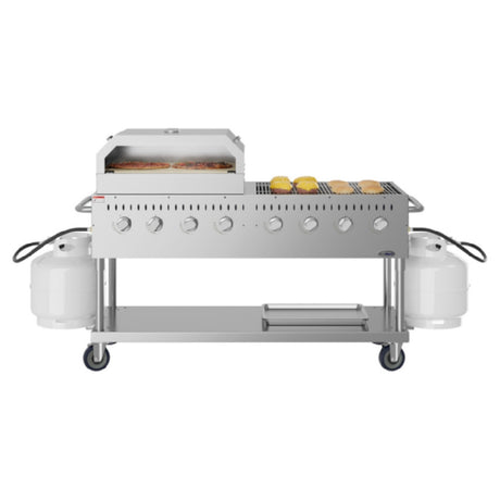 Koolmore CGKIT6-P30 Commercial Outdoor Grill 60-4/5"W X 23-1/5"D X 46-1/5"H (8) Burner