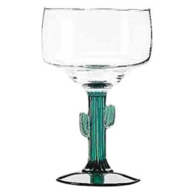 Libbey 3619JS Cactus Margarita Glass 12 Oz. Juniper Stem