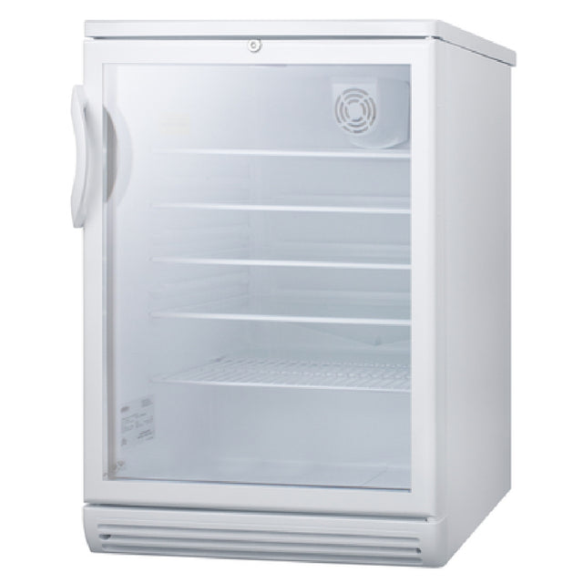 Summit SCR600GL Refrigerated Merchandiser Reach-in One-section