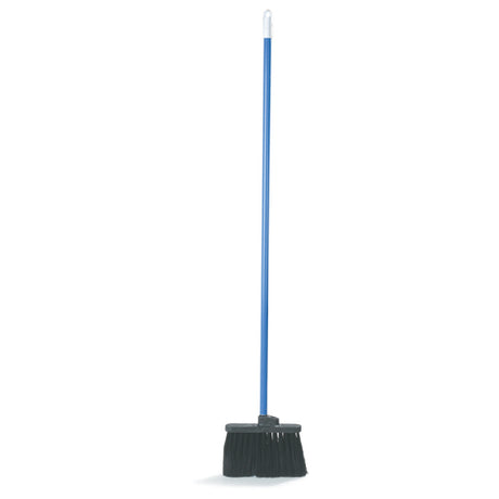 Carlisle 3686403 Carlisle Duo-Sweep® Light Industrial Broom 48"L Blue Metal Threaded Handle