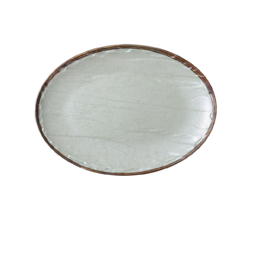 Yanco YO-2013 Yoto Plate 13"L X 9-1/2"W X 1-1/4"H Oval