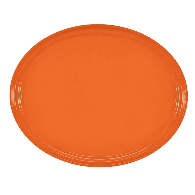 Cambro 2500220 Serving Camtray® Oval 19-1/4" X 24" Citrus Orange