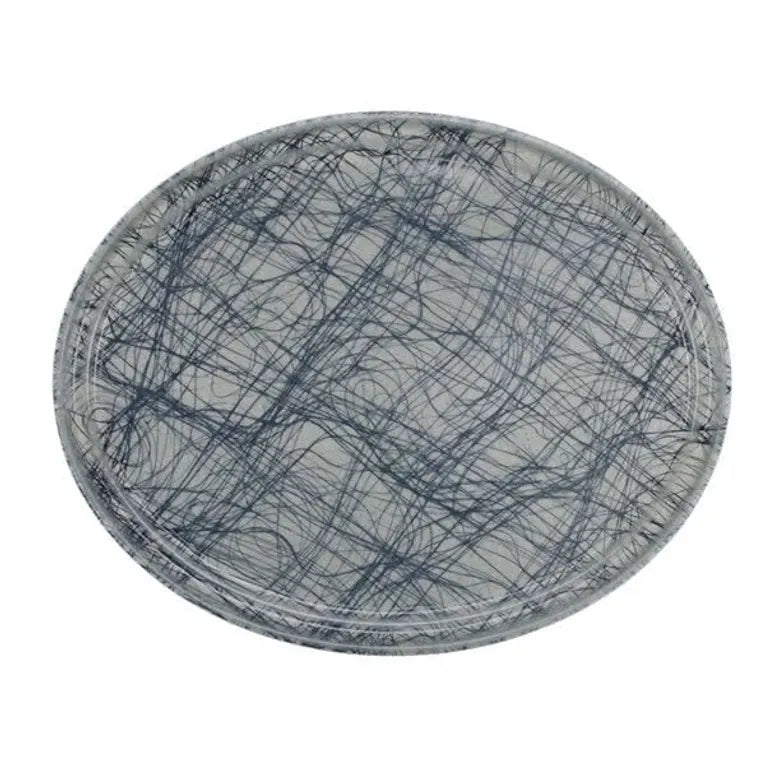 Cambro 2500277 Serving Camtray® Oval 19-1/4" X 24" Swirl Gray