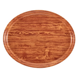 Cambro 2500309 Serving Camtray® Oval 19-1/4" X 24" Java Teak