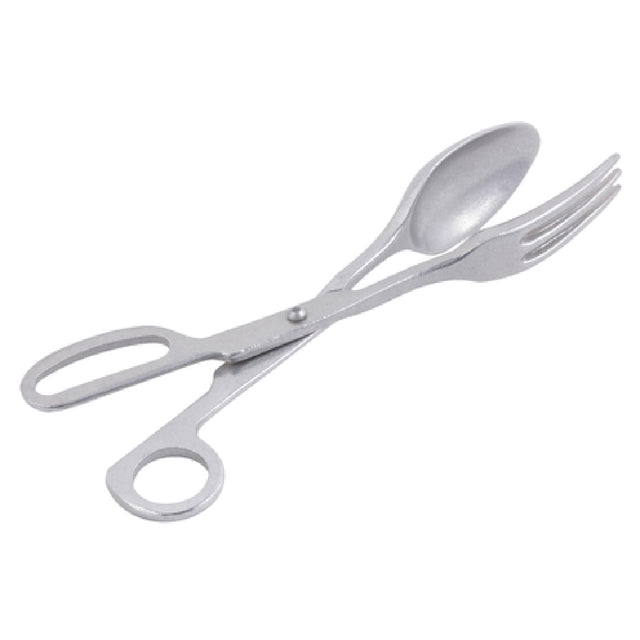 Bon Chef 9030 Salad Tongs 10" Aluminum With Pewter-Glo Finish