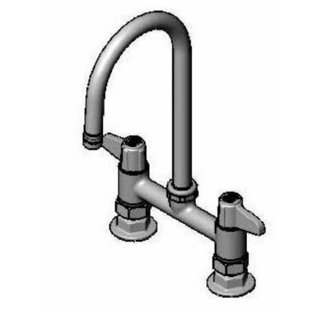 T&S Brass 5F-6DLS05A Equip Faucet 6" Deck Mount