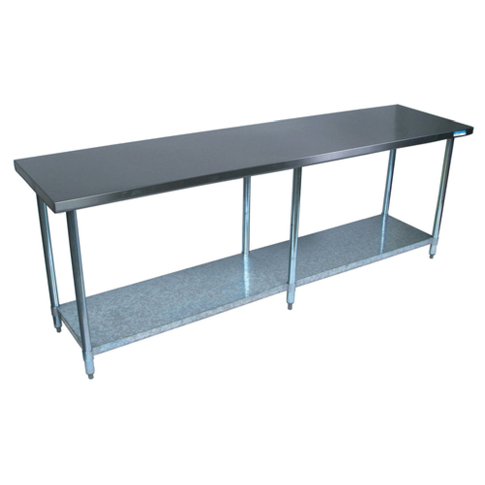 BK Resources CTT-9636 Work Table 96"W X 36"D X 34-3/4"H 16/304 Stainless Steel Top Reinforced With (3) 5" C Channels