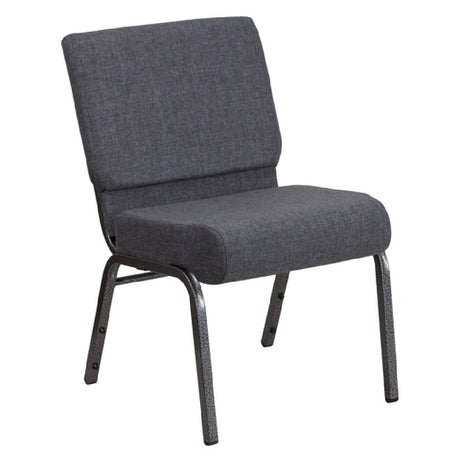 Flash Furniture FD-CH0221-4-SV-DKGY-GG Hercules Series Extra Wide Stacking Church Chair