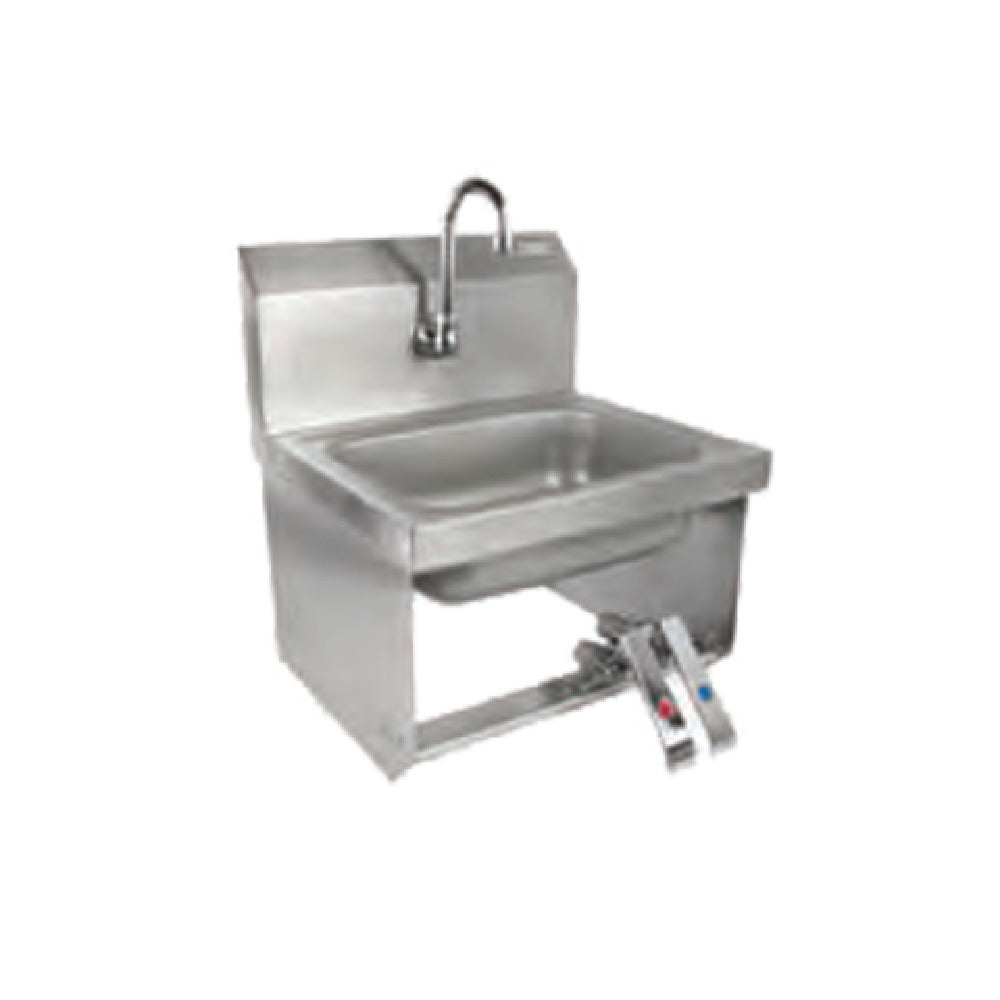 John Boos PBHS-W-1410-KV2MB Pro-Bowl Hand Sink Wall Mount 14"W X 10" Front-to-back X 5" Deep Bowl