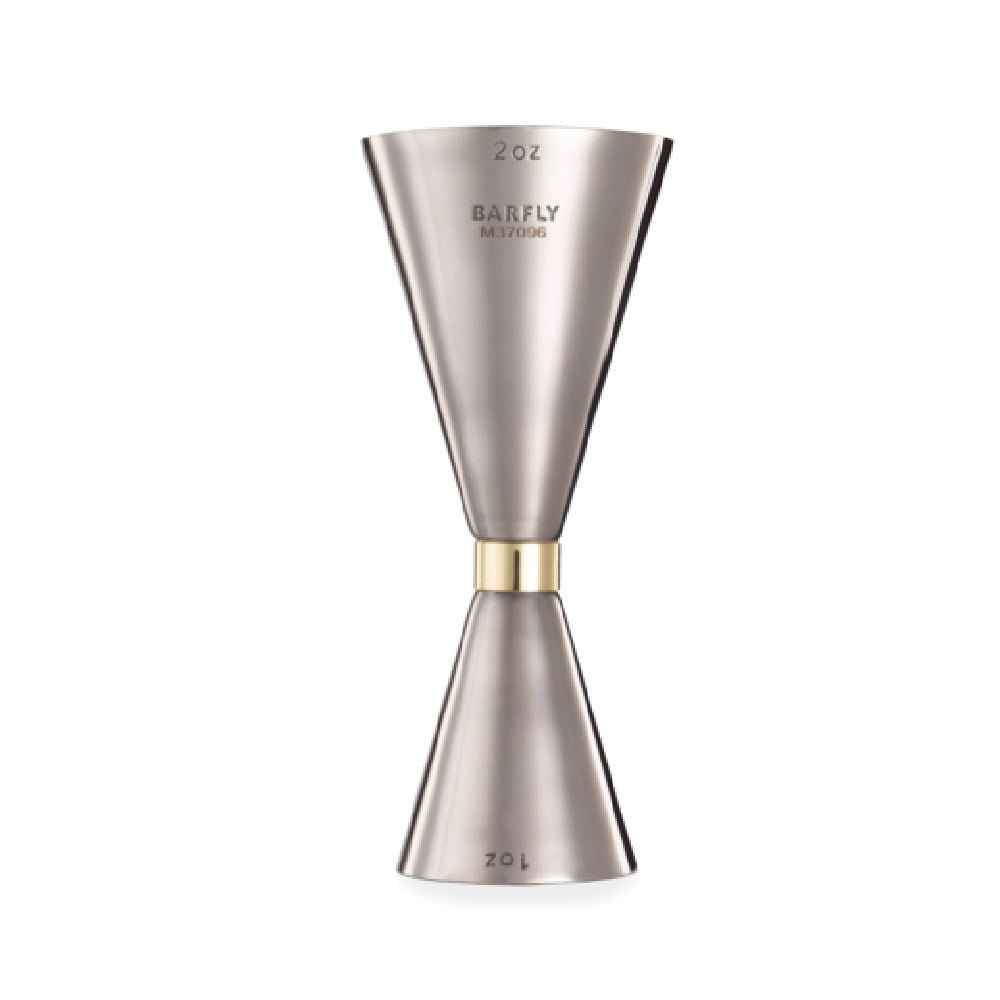 Mercer Culinary M37096 Barfly® Slim Style Jigger 1 & 2 Oz. With Internal Marking Lines