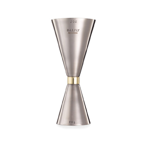 Mercer Culinary M37096 Barfly® Slim Style Jigger 1 & 2 Oz. With Internal Marking Lines