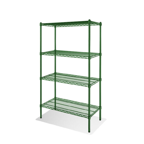 Steel Works Stainless SW1848G-4 Heavy Duty Wire Shelving Unit 4-tier 18"x 48"