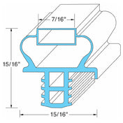 Delfield 1702503 Gskt 12 3/8x24 7/8 Del
