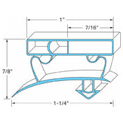 TRUE 811131 Gasket 23 1/4in X 25 3/8 O.d. True New Style