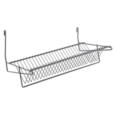 Metro IWA-S11K4 Quick Ship SmartWall Drying Shelf With Slanted Lid Holder Metroseal Gray Epoxy-coated Corrosion-resistant Finish With Microban® Antimicrobial ProtectionNSF