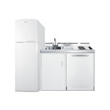 Summit ACKDW72 All-in-One Combination Kitchenette With Dishwasher 72" W Overall