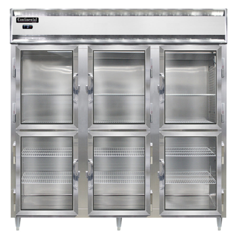 Continental Refrigerator DL3F-SA-GD-HD Designer Line Freezer Reach-in Three-section