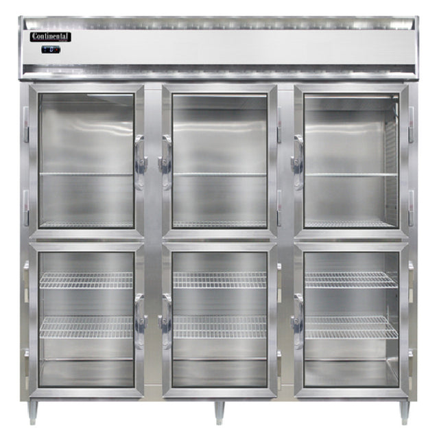 Continental Refrigerator DL3F-SA-GD-HD Designer Line Freezer Reach-in Three-section