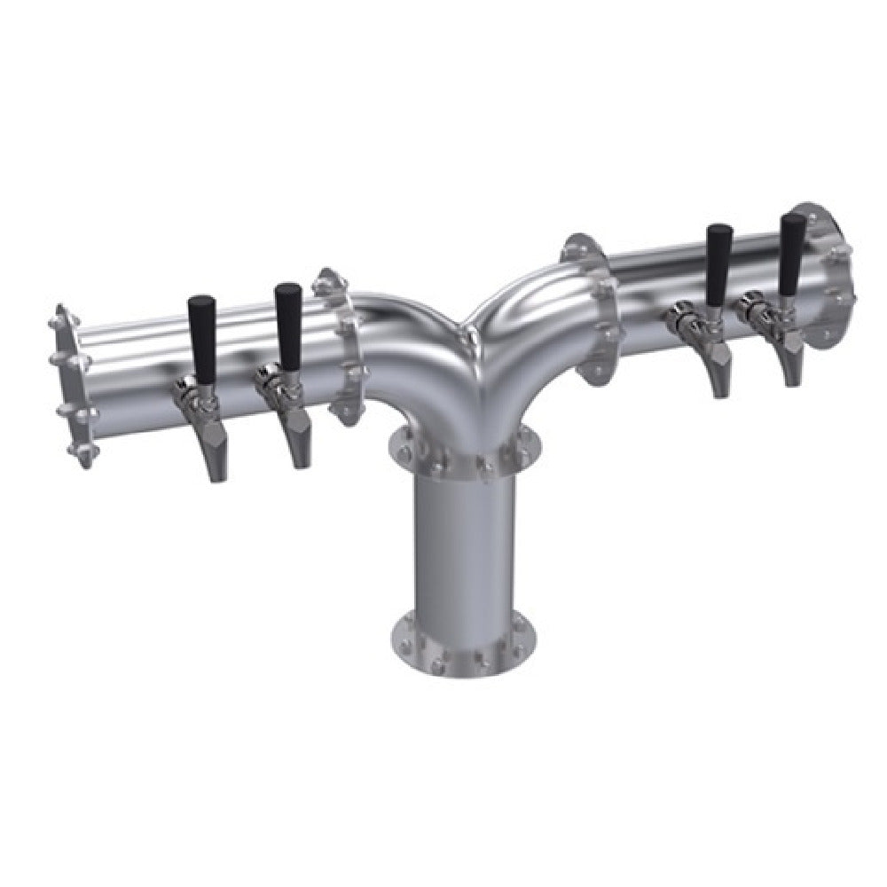 Krowne KPY-4A Krowne Pipe Y-Tower Four Faucets Handles And Faucets Not Included