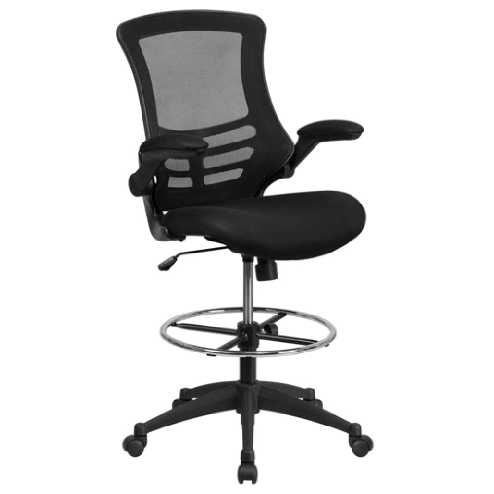 Flash Furniture BL-X-5M-D-GG Swivel Drafting Chair 43-1/4" To 50-3/4" Adjustable Height