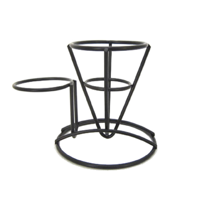 GET Enterprises 4-361635 Fry Cone Basket 3-1/4" Dia. X 5"H With (1) Condiment Cup Holder