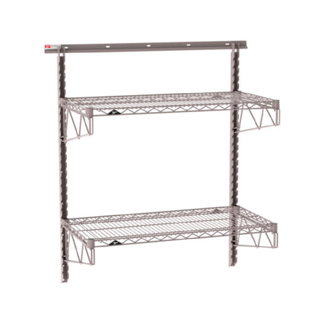 Metro SW-1836K4-45-2TIER - SmartWall Wall Shelving Kit, Two-shelf, Components Include A Wall Track