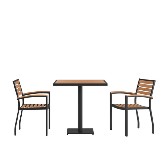 Flash Furniture XU-DG-104560062-GG Patio Dining Table Set Includes (1) 30"W Square Table