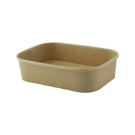 PacknWood 210PCREC500 - Container, Rectangular Kraft Meal Box With Lamination, 16oz 6.8 X 4.8 X 1.6in