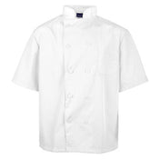 KNG 2578WHT3XL Kng 3xl Lw Chef Coat White Short Sleeve