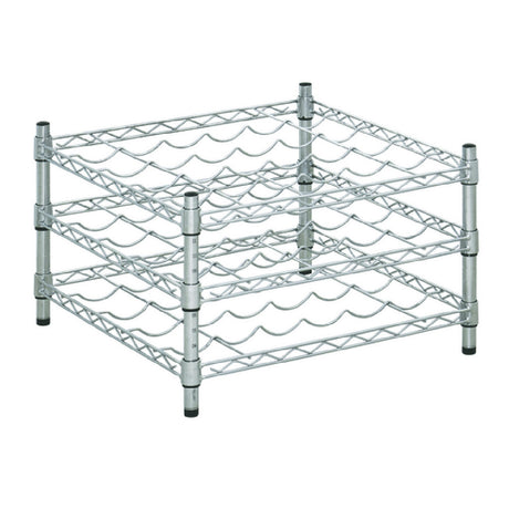 Hubert 212288 - Kratos Wire Wine Rack, 24"W X 24"D X 14"H, 14" Posts