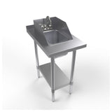 BK Resources HST-1830-1014-SS Filler Table With Drop-in Sink 18"W X 30"D X 41-3/4"H