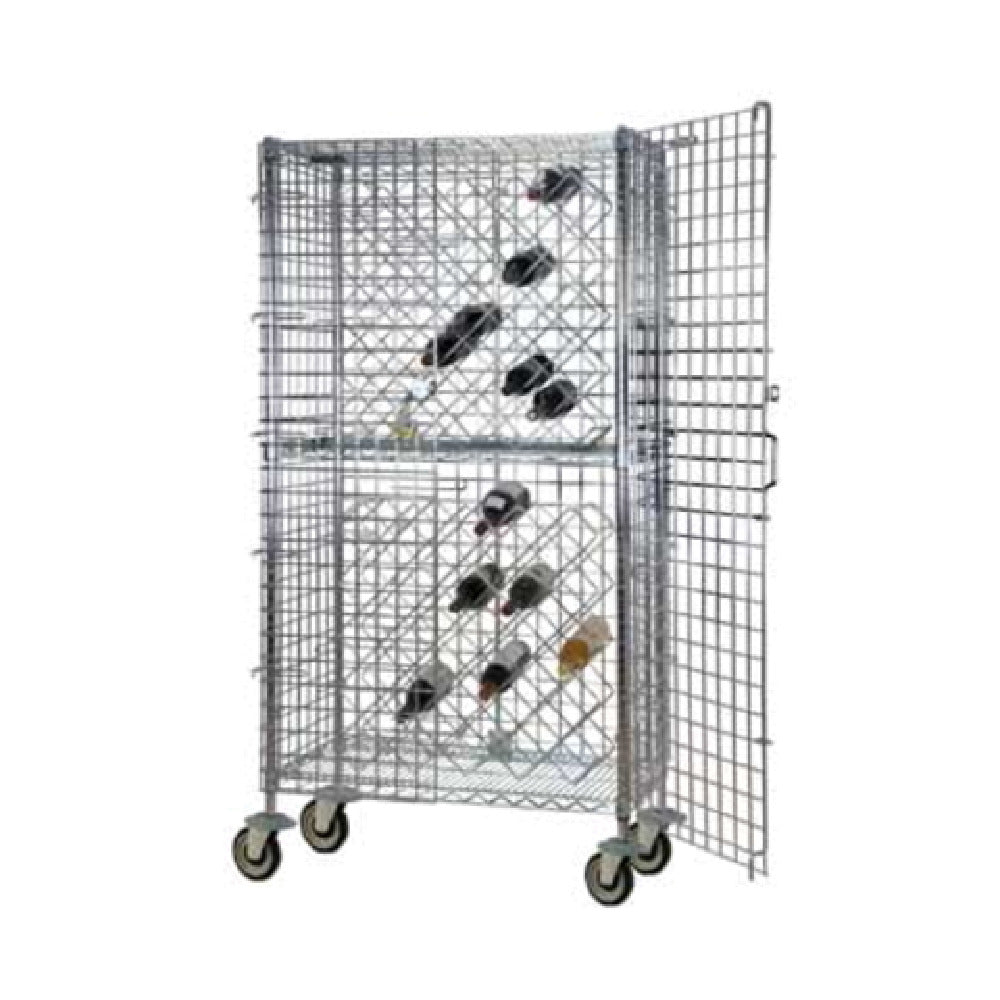 1880 Hospitality FDMWR2436CH Focus Foodservice Security Wire Wine Rack Kit Mobile