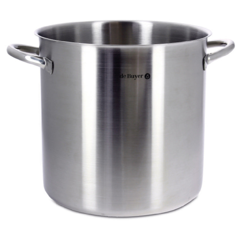 JB Prince S466 40 De Buyer Prim Appety Stock Pot 15.7" 51.7 Qt.