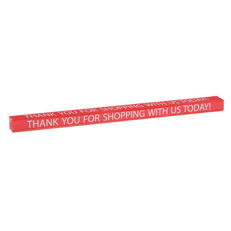 Hubert 66877 - Checkout Lane Divider, "Thank You For Shopping With Us Today!", 16" X 1"H