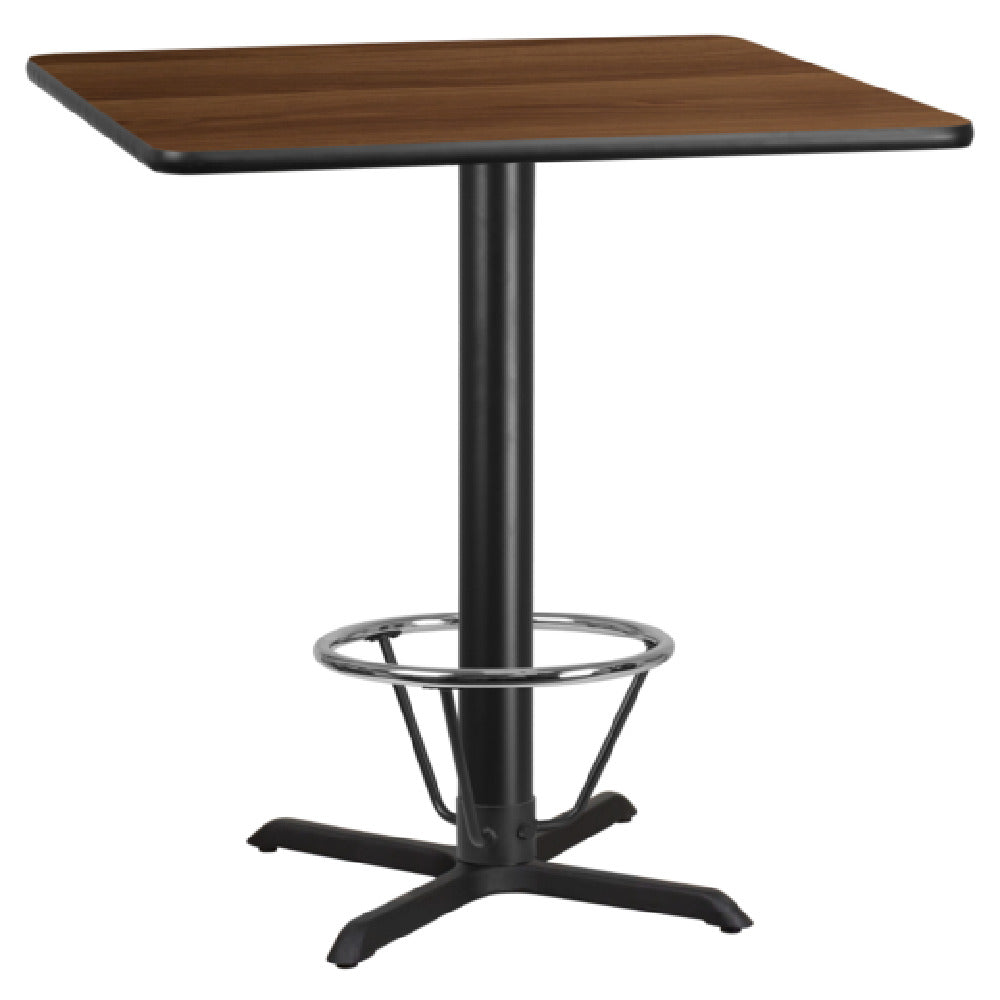 Flash Furniture XU-WALTB-4242-T3333B-4CFR-GG Stiles Table 42"W X 42"D X 43-1/8"H