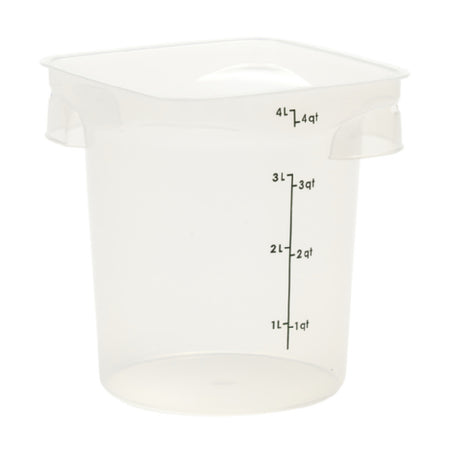 Cambro 4RFSPROPP190 CamRound® FreshPro Round Food Container 4 Qt. 7.5"L X 7.5"W X 8.1"H