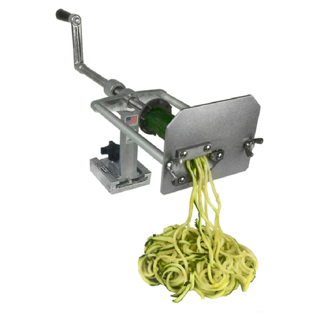 Nemco 55050AN-P Vegetable Noodler Manual Mounts Securely On Any Flat Surface For Left Or Right Handed Operation