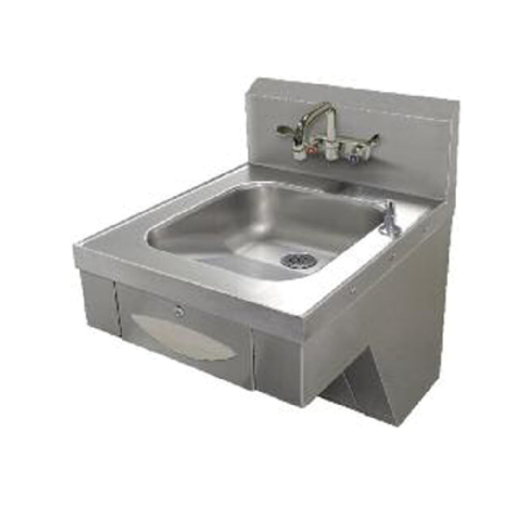 Advance Tabco 7-PS-46 ADA Compliant Hand Sink Tapered Bowl Design Wall Mounted